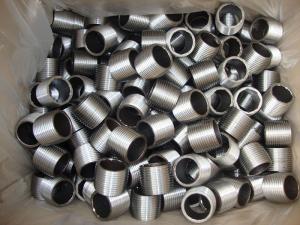 China black close pipe nipple  with NPT thread on sale