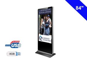 China Iphone Style Free Standing LCD Display Digital Media Display Board For Indoor Advertising on sale