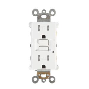 Slim Design Safety GFCI Interrupter Socket Self Grounding 15A