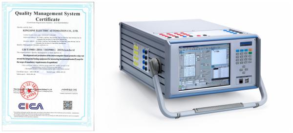 Cheap IEC61850 TFT LCD Touch Screen Relay Test System KINGSINE K2030i for sale