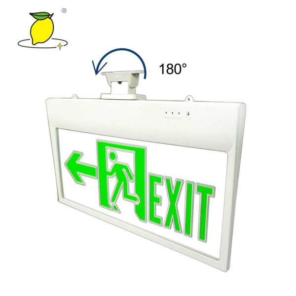 Cheap ABS Frame Engraved Pattern 50hz LED Emergency Exit Sign for sale