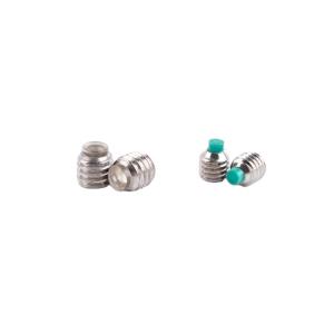 China DIN915 White Head Set Screw , OEM Precision Socket Set Screw on sale