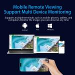 White C2430TS-40E Network Camera with Wi-Fi Connectivity and One-way Audio