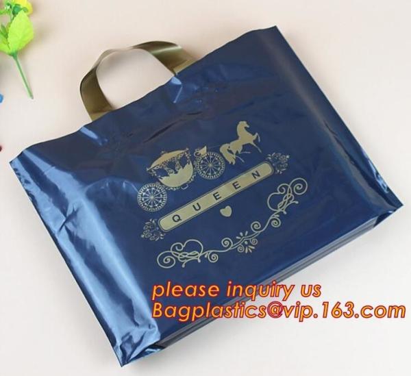 Cheap eco-friendly plastic LDPE HDPE soft loop handle bag,Soft Loop Handle Bags/High quality white soft loop handle plastic ba for sale