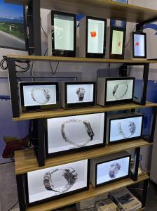 Custom Shape Bracket Design 10.1-18.5inch Transparent LCD Display Box Contrast Ratio HDMI VGA USB Interface