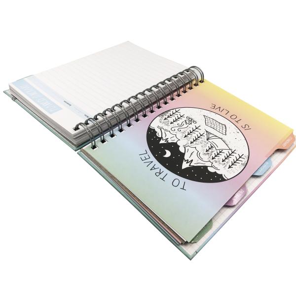 Cheap 200pp 2022 A5 Office Spiral Notebook Planner Hardcover Wire O for sale