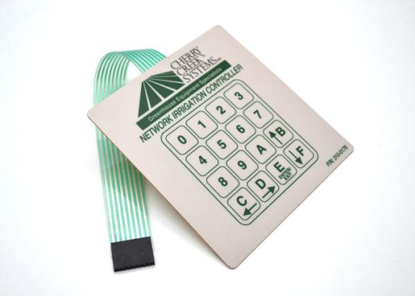 Cheap White Push Button Membrane Switch , Scissor Switch Membrane Keyboard for sale