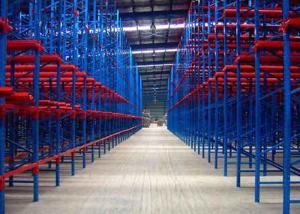 Phosphated Heavy Duty Warehouse Shelving Customizable Teardrop Pallet Rack