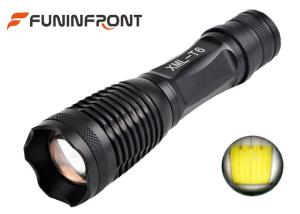 CREE XM-L T6 Zoom LED Flashlight Working with 18650 Li-ion battery or 3xaaa