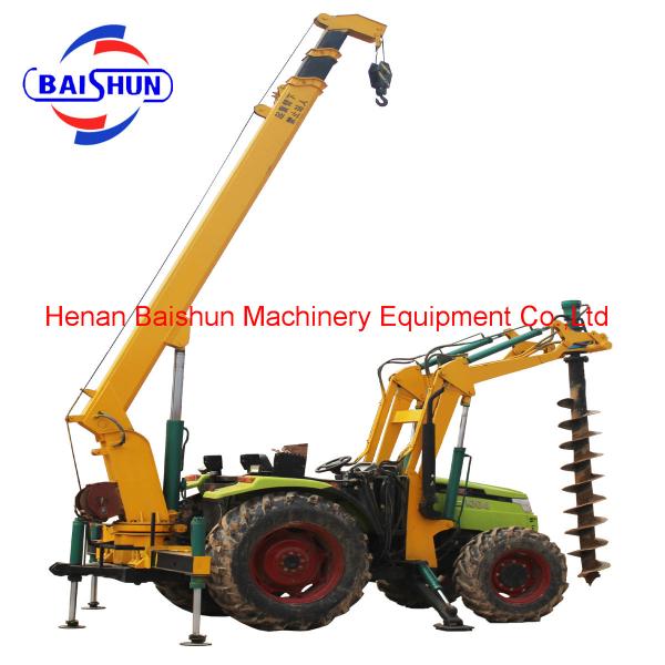 Cheap Utility Pole Installation Machine With Small Farm Ground Hole Drilling Machine Earth Auger for sale