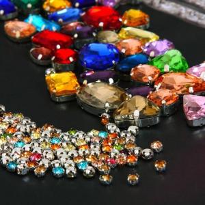 Best colorful crystal beads sewing beads crystal stone with metal claw setting wholesale