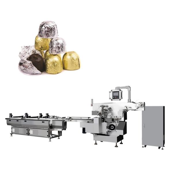 Cheap Multifunction Round Shape Chocolate Wrapping Machine Speed 300ppm Electric Driven Type for sale
