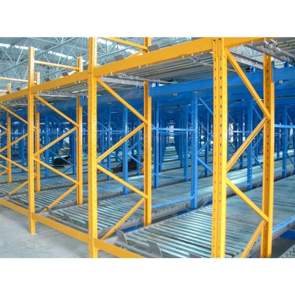 Cheap First In First Out Storage System with Gravity Flow Pallet Rack and 2000-30000mm Depth for sale