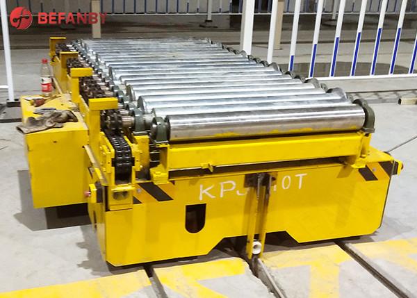 Cheap PLC Programmed Rail Automatic Guided Cart For Factory Roller Line for sale