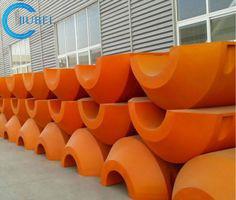 Cheap Barrier Hose Pipe Floats Buoys Marine High Density Foam Filled Dredging Line Long for sale