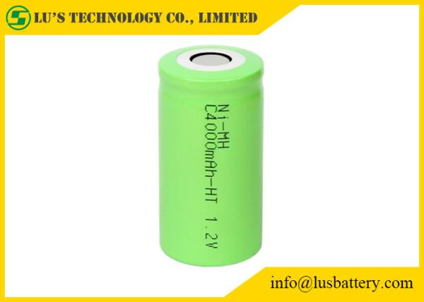 Cheap 4000mah 1.2 V Rechargeable Battery , Nimh C Size Nimh Rechargeable Battery for sale