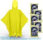 Disposable Rain Ponchos For Adults With Hood,Emergency Rain Gear For Camping
