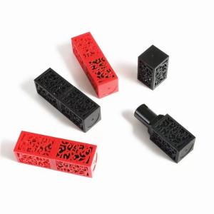 China Elegant Square Plastic Chinoiserie Lipstick Cases for Lip Balm Containers on sale