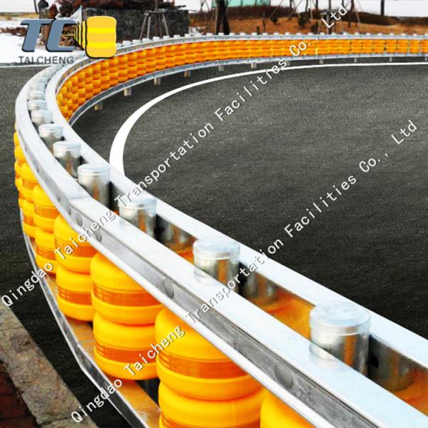 Cheap Highway Rotating Guardrail For Speed Sharp Turns Customized And Red Cliff Protection for sale