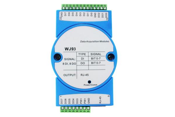 Cheap LS-WJ93 8 Channels counter Input 8DO supports PWM output, MODBUS TCP module for sale
