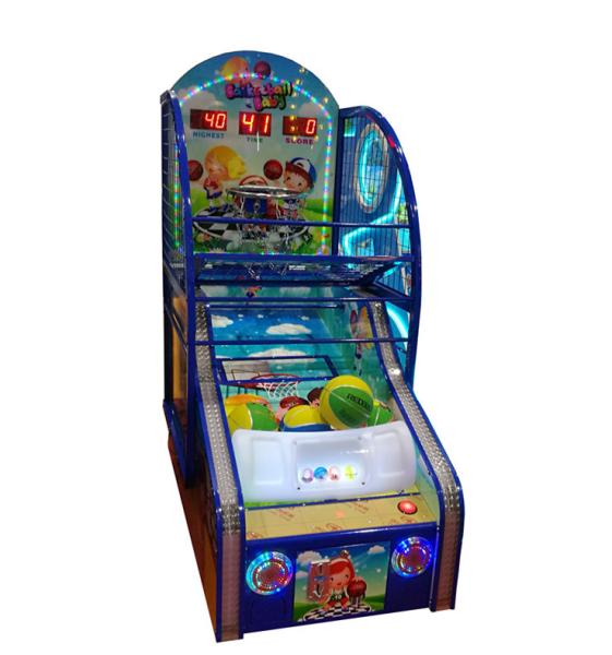 Cheap Amusement 220V Basketball Shooting Game Machine With Coin Bank Large Size for sale