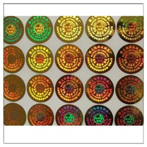 China High Quality Customized Self Adhesive Anti-fake Label 3D Hologram Sticke,Customized Anti-fake Metal PET Hologram Sticker on sale
