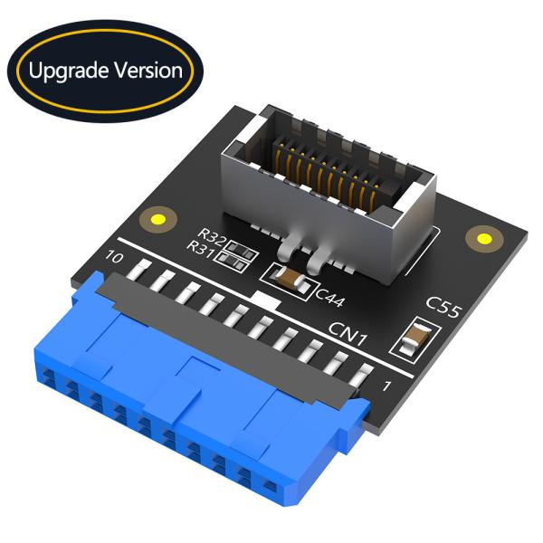 Cheap Upgrade Version Vertical USB 3.1 Front Panel Socket Key-A Type-E to USB 3.0 20Pin Header Male Extension Adapter for sale