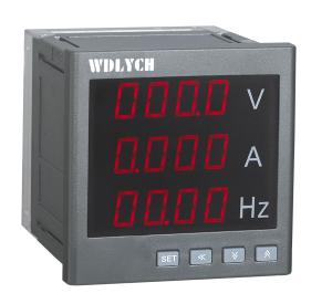 72*72mm Digital Multifunction Meter  Liquid Crystal Display Local Data Query