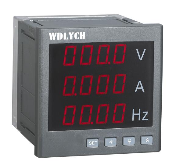 Cheap 72*72mm Digital Multifunction Meter  Liquid Crystal Display Local Data Query for sale