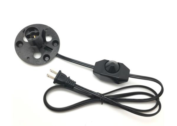 Cheap UL Two Plug In Lamp Power Cord Lamp Cord Dimmer Switch Customized Length for sale