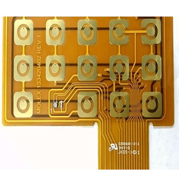Cheap Yellow Soldermask Flexible PCB Prototype FR4 Stiffener Touch FPCB Polyimide Panel for sale