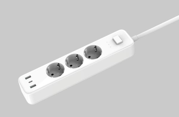 Cheap 32W Smart Power Strip with CE Certifications and Multiple Outlets for sale