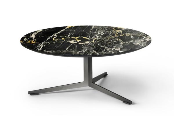 Cheap Custom Size Marble Top Table Ash Color , Metal Round Table Modern Design for sale