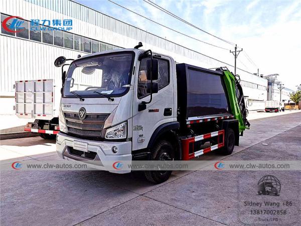 Cheap Foton Rowor 4x2 7000 Liters 6 Tons Compactor Garbage Truck for sale