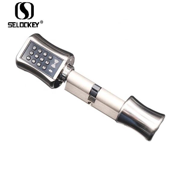 Cheap Keyless BLE Password Cylinders TT Lock App Frameless Glass Door Locks for sale
