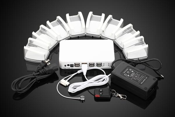 Cheap COMER 8 Ports universal usb Security Display Alarm controller display systems with Charging for sale