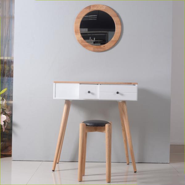 Cheap 70cm Length 18KG 2 Drawer Mirrored Dressing Table Stool for sale