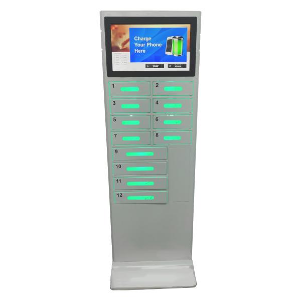 Cheap Android Based System Cell Phone Battery Charging Station Touch Screen With 12 Doors and Remote Control Platform for sale