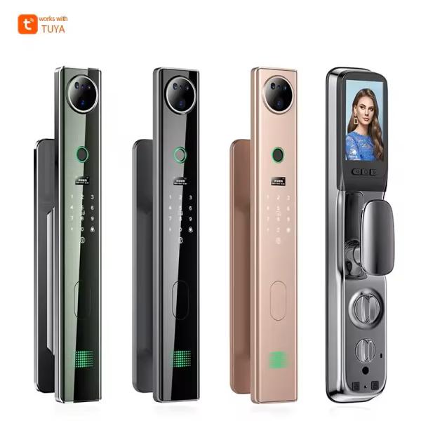 Glomarket Tuya Smart 3D Face Recognition Automatic Lock Cat Eye Biometric