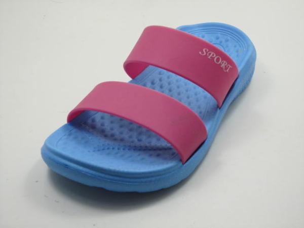 Cheap Good Design Wedge Heel Children Slippers Slide with EVA Sole for sale