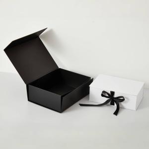 Custom Clothing Folding Gift Box With Ribbon , Magnetic Rigid Boxes for Dresses