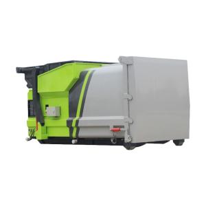 Large Hook Arm Garbage Truck With Mobile Garbage Station Dongfeng T5 Self Loading And Unloading Garbage Truck