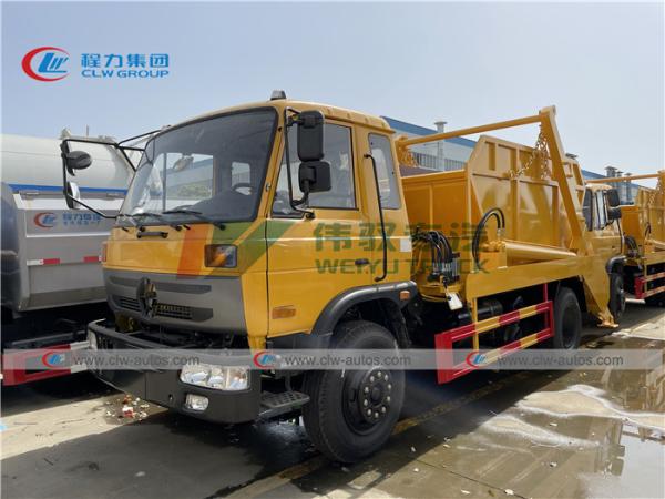 Cheap LHD 10cbm Swing Arm Roll Off Container Garbage Truck for sale