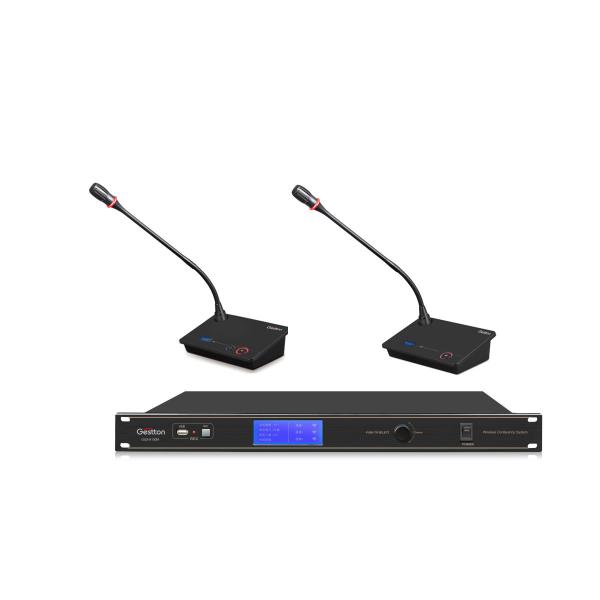 Cheap Desktop Gooseneck Microphone Digital Discussion System Dual Channels GESTTON for sale