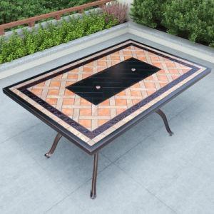 Cheap Customized Courtyard Balcony Dining Table Washable Patio Dining Table for sale