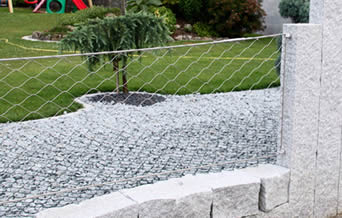 Decorative Architectual Facade Cladding Cable Rod Woven Mesh