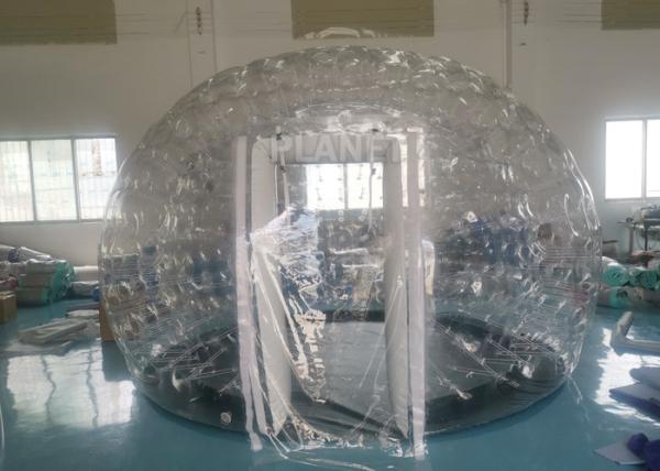 Cheap Airtight Igloo Transparent Inflatable Dome Tent With Led Light for sale