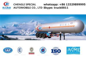 Best CLW brand ASME standard LPG tank trailer 40500~59520L for sale, factory sale best price ASME LPG gas tanker trailer wholesale