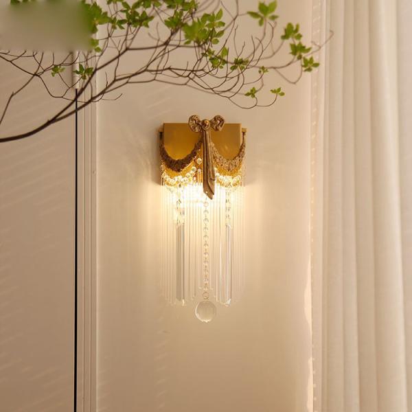 Cheap Fancy Creative Design Crystal Wall Lamp For Villa Interior for sale