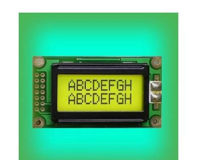 Cheap 8X2 STN Postive Transflective COB 0802 LCD Module Display for sale